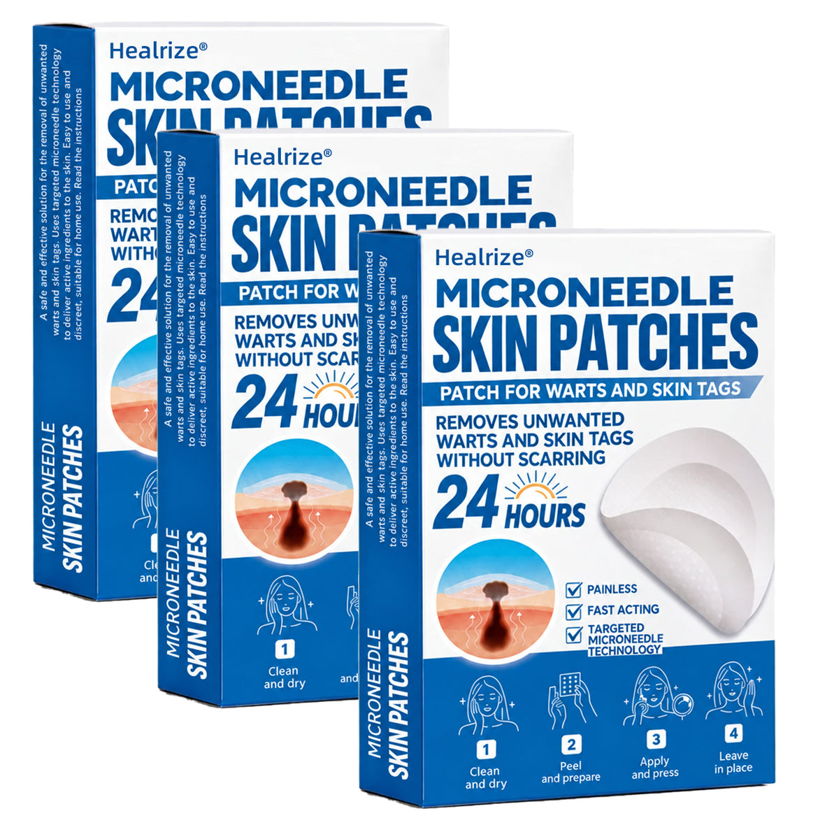 40%off | Healrize® 🌿 Microneedles for Flawless Skin – Self-Adhesive Wart Remover