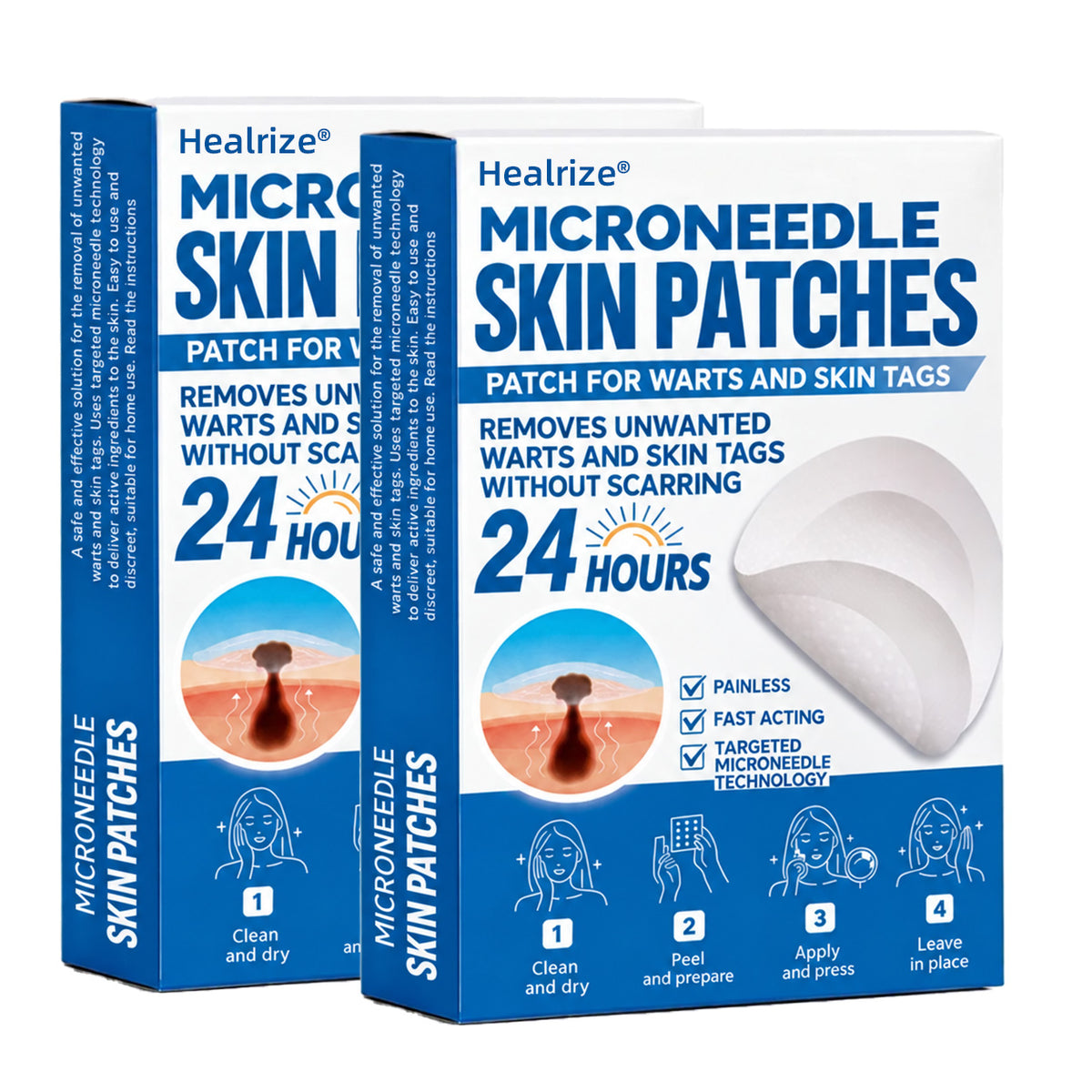 40%off | Healrize® 🌿 Microneedles for Flawless Skin – Self-Adhesive Wart Remover