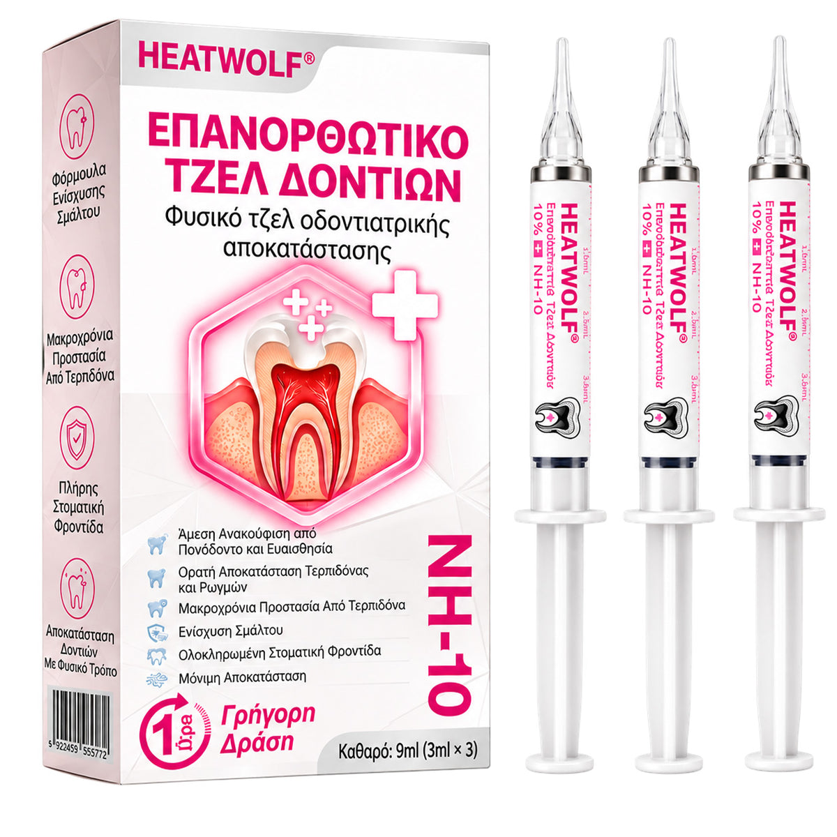 🧚‍♀️☘️🦷HEATWOLF® DenPerm – Φυσική γέλη πλήρωσης σμάλτου για την αποκατάσταση της τερηδόνας