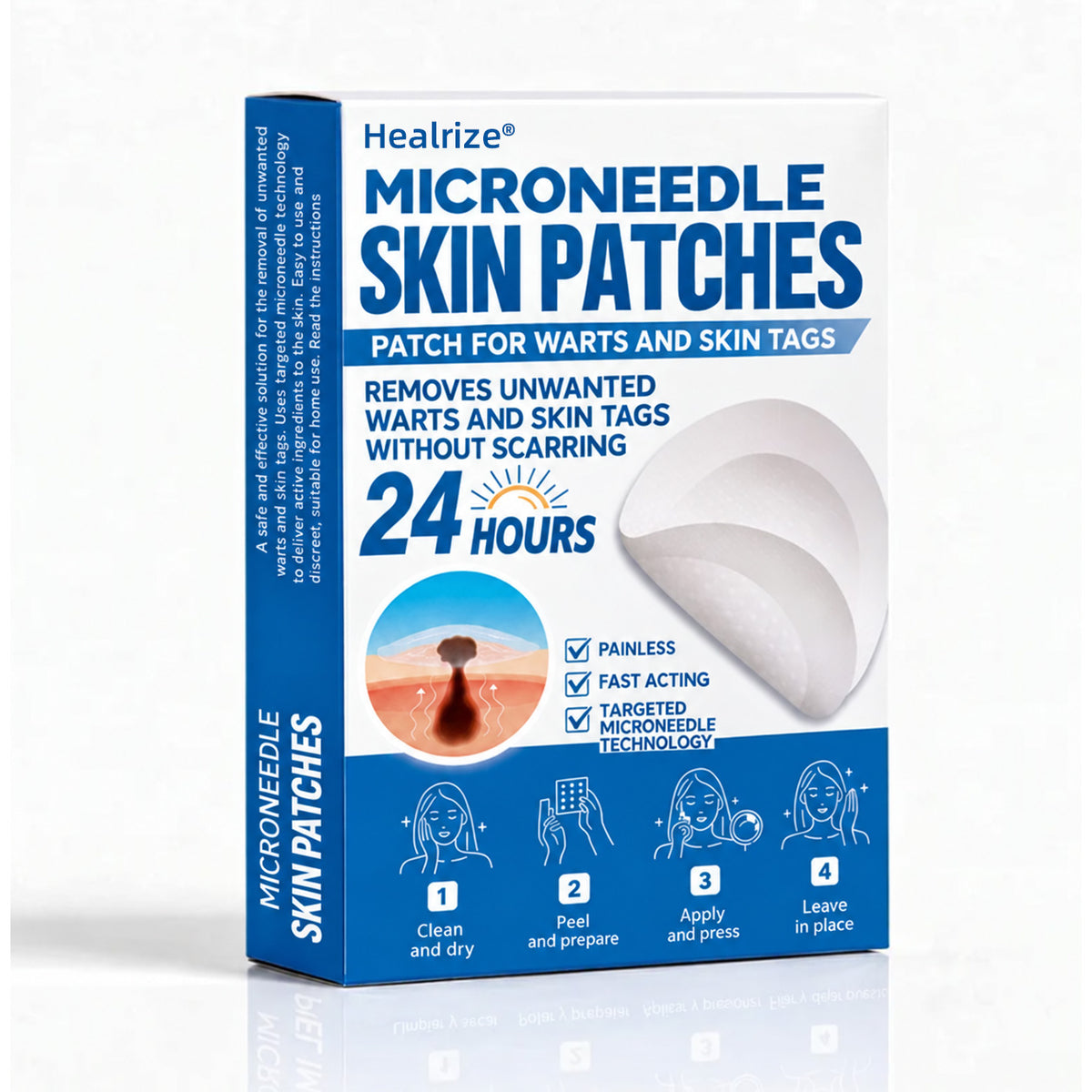 40%off | Healrize® 🌿 Microneedles for Flawless Skin – Self-Adhesive Wart Remover