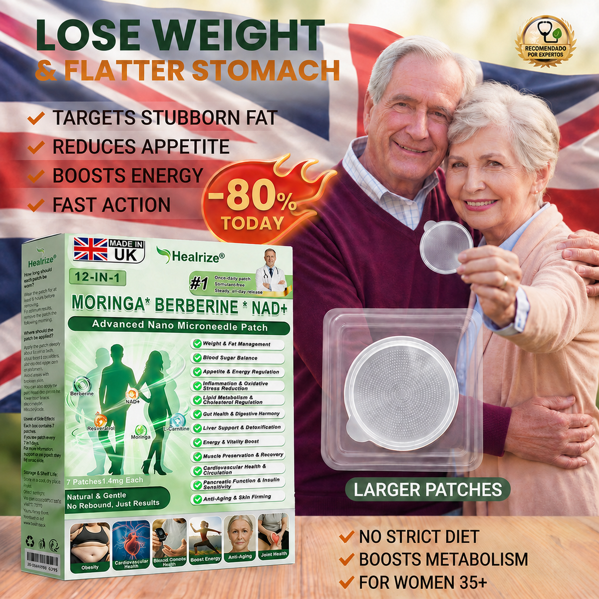 40 %off | 👩‍⚕️ H𝐞a𝐥r𝐢z𝐞® 1𝟐-𝐈N-1 M𝐨r𝐢n𝐠a * B𝐞r𝐛e𝐫i𝐧e * N𝐀D+ 𝐀d𝐯a𝐧c𝐞d N𝐚n𝐨 𝐌i𝐜r𝐨n𝐞e𝐝l𝐞 𝐏a𝐭c𝐡 𝐃𝐢𝐚𝐛𝐞𝐭𝐞𝐬